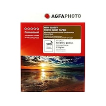 Agfa Hıgh Glossy Photo Paper 15x21 A5 270 Gr 100lü