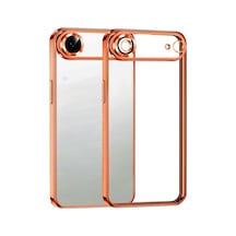 Newface - 186 - Apple iPhone Uyumlu 17 Air Razer Lensli Silikon - Ece-umay - - Turuncu