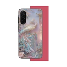 Samsung Galaxy A26 Uyumlu Kristal Kuğu Baskılı Silikon Kılıf Renkli