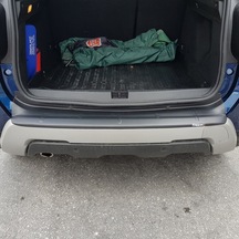 Dacia Duster 2018-2021 Arka Tampon Eşiği Koruma Mat Abs Plastik