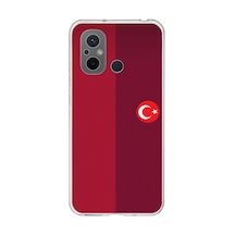 Redmi 12c Uyumlu Türk Milli Takım Parçalı Forma Baskılı Silikon Kılıf Renkli