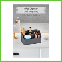 Bezos Füme Makyaj Kutusu & Kozmetik Organizeri & Çok Amaçlı Kutu Dmc