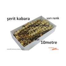 Paket 10 Metre Şerit Kabara Gold Sarı Benekli Renk Raptiye Çivi K