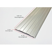 Alüminyum Kapı Eşik Profili Parke Profili Gri 6 Cm X 120 Cm 416733235