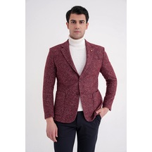C 729 Ceket Comfort Bordo Bordo