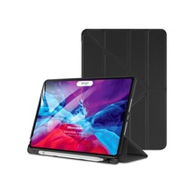 Apple İpad Pro 12.9 2022 6. Nesil İçin Kılıf A2436-a2764-a2437-a2766 Origami Pencil Siyah İpad Pro 12.9 2022 İle Uyumlu Kılıf - Siyah