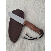 Bushcraft Kamp ve Avcı Bıçağı Kahverengi - Gümüş