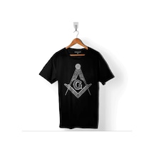Pusula Mason Pusula Kumpas Masonic Square An Baskılı Tişört Unisex T-shirt 001