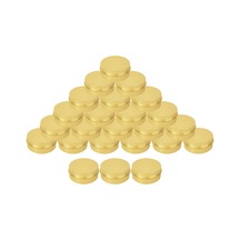 Suntek Dudak Için 24x 15ml Boş Teneke Kutular Vidalı Yuvarlak