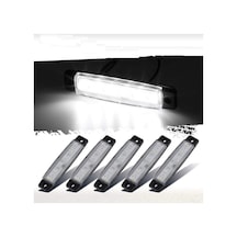 Ahmet Otomotiv Dorse Parmak Lamba 12 -24 Volt 6 Ledli Beyaz Renk 10 Adet Parmak Led Dorse Kamyon