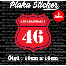 46 Kahramanmaraş İl Şehir Plaka Sticker Futbol Spor Kulüb