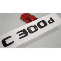 C 300d Bagaj Parlak Siyah Abs 3m 3d Yazı Logo Uyumlu