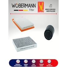 Wöbermann Seat İbiza 1.4 TDI Filtre Bakım Seti 2015-2016 3'lü Karbonlu