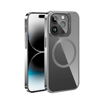 Apple Uyumlu iPhone 15 Pro Max Kılıf Magsafe Wireless Şarj Özellikli Standlı Zore Klon Kapak