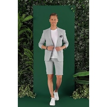 Efor C 640 Slim Fit Gri Spor Ceket Gri