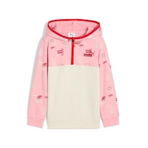 Puma Little Runners Half-zip Çocuk Bisiklet Yaka Sweatshirt Çok Renkli