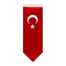 Kılıç Türk Masa Bayrağı (Direksiz) 8,5x25 cm - 10 adet