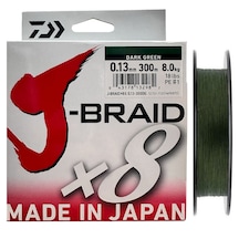 Daiwa J-braid 8x Dark Green 300 Mt 0.13 Mm İp Misina