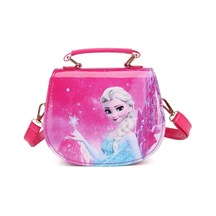 Karikatür Dondurulmuş 2 Omuz Çantaları Prenses Elsa Anna Sevimli Bask 3 3 Çok Renkli