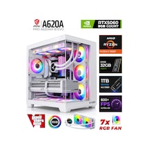 Xaser Shiny X90 R5-7500F 32 GB 1 TB SSD 8 GB Rtx5060 Dos Masaüstü Oyuncu Bilgisayarı
