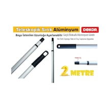 Dekor Profesyonel Teleskopik Sırık Alüminyum (2 Metre)