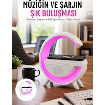 Yeni Nesil Bluetooth Hoparlör Speaker 5.0 Taşınabilir G Şeklinde Powerbankli Yeni Nesil - Lisinya