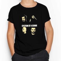 System of a Down Grup Face Siyah Çocuk Tişört