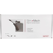 Samet Slim Mech D Tekli Kalkar Kapak Sistemi 2li Gümüş
