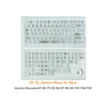 136 Tuşlu Keycaps Beyaz Baskılı Karbon Fiber Dokulu 136 Tuşlu Japonca Klavye Kutulu Tüm Mekanik-manyetik Klavyeler İle Uyum Sağlamaktadır.