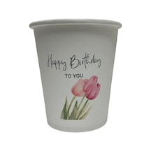 Happy Birthday-doğum Günü Konseptli Tek Kullanımlık 7 Oz 200 Adet Karton Bardak 1