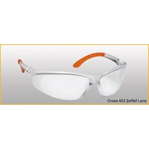 Viola Valente Cross 602 Model Koruyucu Gözlük (1 Kutu 12 Adet) Beyaz Turuncu