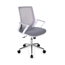 Ofisbazaar Alf Beyaz Fileli Çalışma Koltuğu Ergonomik Şef Ve Toplantı Koltuğu Gri Gri