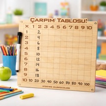 Çarpım Tablosu Kalem Silgi Ahşap Eğitim Seti İlkokul Eğitici Ahşap Oyuncak Etkinlik Set Kolay Öğren