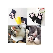 Ulzyvf Ve Tasarımı Pişirme Pamuk, Kedi Desenli Kapitone Izgara Isıya Dayanıklı Fırın Eldivenleri, Diğer Dayanıklı İp Diğer