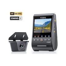 Viofo A329sw 2 Kameralı Ön+arka Su Geçirmez 4k 60fps+2k Sony Starvıs 2 Sensör Gps'li Araç Kamerası