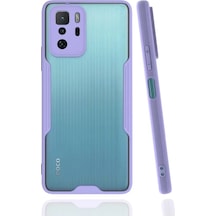 Newface Xiaomi Poco X3 Gt Kılıf Platin Silikon - Lila