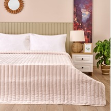 Soft Magro Tek Kişilik Yatak Örtüsü - Ekru - 160x230 Cm Renkli