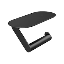 Hansgrohe Wallstoris Raflı Tuvalet Kağıtlığı Satin Siyah 27928670