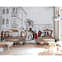 Coffee - Kafe İçin Özel Tasarım Duvar Kağıdı