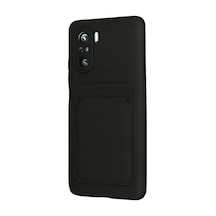 Xiaomi Poco F3 Kılıf Kelvin Kartvizitli Silikon - Siyah 0.2M-Çok Renkli