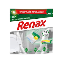 3 Adet Renax Bulaşık Makinesi Kapsülü 33'lü