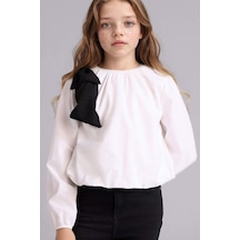 Defacto Poplin Gömlek Kız Çocuk G7577a826spwt34 Beyaz-wt34