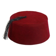 Bordo - 357 - Renk Osmanlı Fesi Yöresel Folklor Fesi Şapkası 5 No 5-6 - Aconcept - Yaş Çocuk