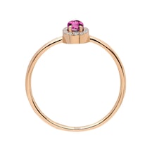 Sirius Pırlanta Oval Pembe Turmalin Taşlı Yüzük 0817R0234