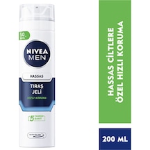 Men Hassas Tıraş Jeli 200ml, Hassas Ciltlere Özel Hızlı Koruma, , Alkolsüz Formül