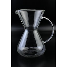 Borosilikat Cam Kahve Demleyici Dripper Kahve Demleme Caraf 700ml