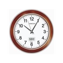 30Cm Ebat Nem Ölçerli Nemölçerli Termometreli Sessiz Duvar Saati Beyaz