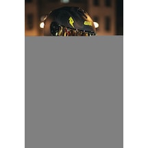 Gıvı 50.x Bones Sarı 1 Renkli 1 Şeffaf Vizörlü Motosiklet Kask Gold Vizör + Şeffaf