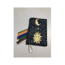 Bohem Sun And Moon Yeni Desenli Tasarım Bez Kalemlik-cüzdan Diğer
