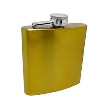 Çelik Sarı 6 Oz 180 Ml İçki Matarası Py49sr